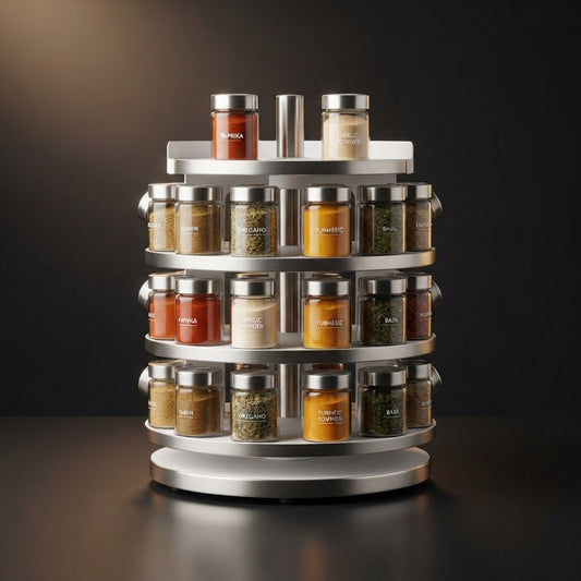 360 Rotating Spice Rack Organizer